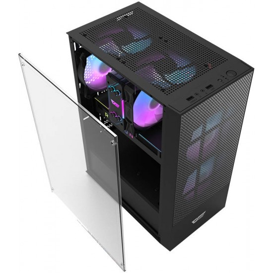 Darkflash A290 computer case (black) + 3 fans