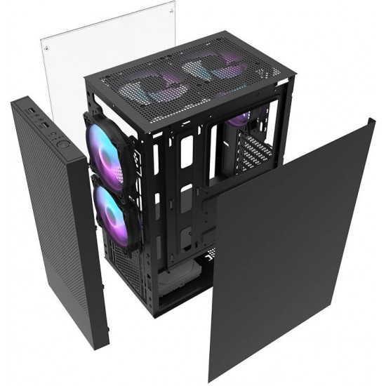 Darkflash A290 computer case (black) + 3 fans