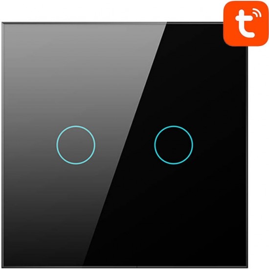 Avatto Smart Light Switch WiFi Avatto TS02-EU-B2 2 way (black)