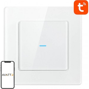 Avatto Smart Light Switch WiFi Avatto N-TS10-W1 1 Way TUYA (white)