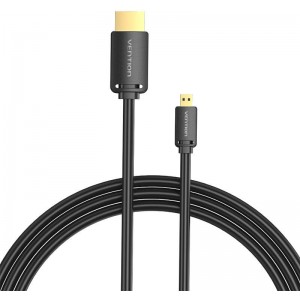 Vention HDMI-D Male to HDMI-A Male Cable Vention AGIBG 1,5m, 4K 60Hz (Black)