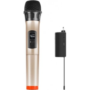 Puluz Wireless dynamic microphone UHF PULUZ PU628J 3.5mm (gold)