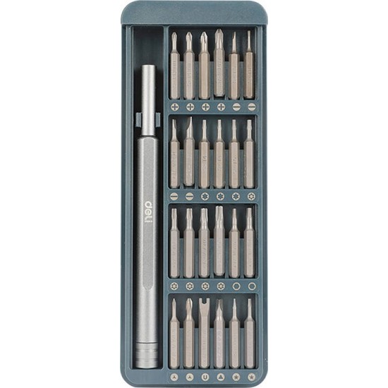 Deli Tools EDL241025 precision screwdriver set, 25 el.