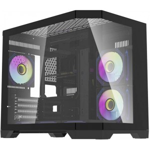 Darkflash Darflash FT418 computer case + 6 aRGB fans (black)