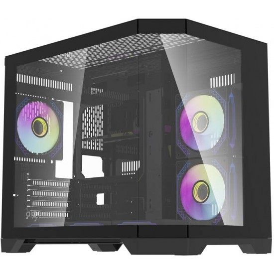 Darkflash Darflash FT418 computer case + 6 aRGB fans (black)