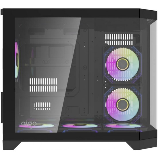 Darkflash Darflash FT418 computer case + 6 aRGB fans (black)