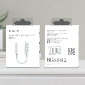 Devia adapter EC090 jack 3,5mm - Lightning white