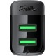 Acefast A86 mains charger 2x USB-A 12W - black