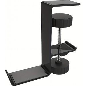 4Kom.pl Stand Headphone bag holder, aluminum, desk, adjustable, desk stand, hanger, hook, Black