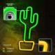 Neon LED Light CACTUS orange green Bat + USB FLNE02 Forever Light