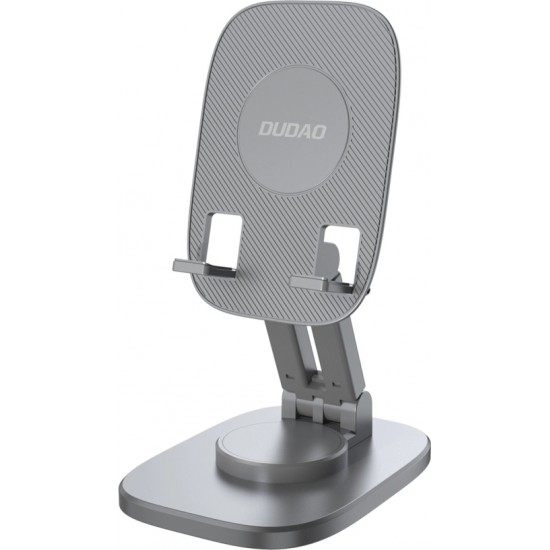 Dudao desk telescopic stand foldable stand for phone tablet gray (F5XS)