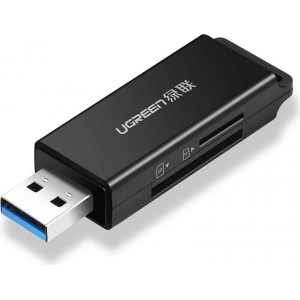 Ugreen Portable TF/SD Card Reader for USB 3.0 Black (CM104)