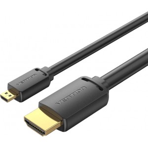 Vention HDMI-D Male to HDMI-A Male Cable Vention AGIBG 1,5m, 4K 60Hz (Black)