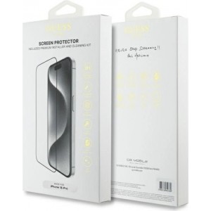 Guess Szkło hartowane Guess Screen Protector 2.5D Outline na iPhone 16 Pro