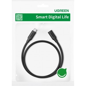 Ugreen 10387 USB-C - USB-C PD QC cable 4K 60Hz 100W 5A 10Gb/s 1m - black