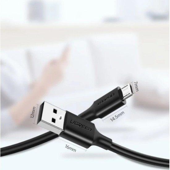 Ugreen US289 60136 micro USB / USB-A cable 1m - black