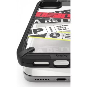 Ringke Fusion X Design Armor Case with Frame iPhone 12 Pro Max black (Ticket band) (XDAP0024)