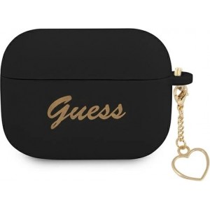 Guess GUAPLSCHSK AirPods Pro cover black/black Silicone Charm Heart Collection