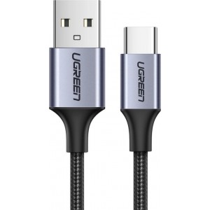 Ugreen US288 60126 USB-A / USB-C QC 3.0 3A 1m Cable - Gray