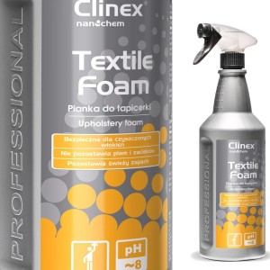 Clinex Foam for washing, cleaning and removing stains from carpets, furniture and upholstery CLINEX Textile Foam 1L