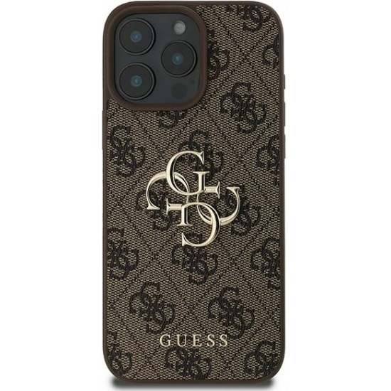 Cg Mobile Sas Guess case for iPhone 16 Pro 6,3" GUHCP16L4GMGBR 4G Big Logo brown