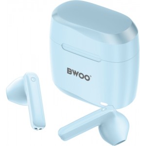 BWOO wireless TWS earphones BW94-BU blue