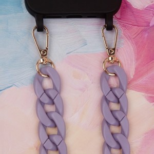 Phone chain long matte purple