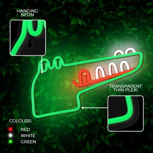 Neon PLEXI LED JURASSIC CROC green FLNJ03 Forever Light