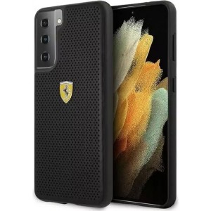 Ferrari Etui na telefon Ferrari Hardcase do Samsung Galaxy S21 czarny/black hardcase On Track Perforated