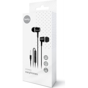 Setty wired earphones black