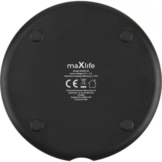 Maxlife MXWC-02 wireless charger 10W black