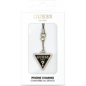 Guess case pendant GUCPMTDCK Phone Strap Triangle Diamond Charm with Rhinestones