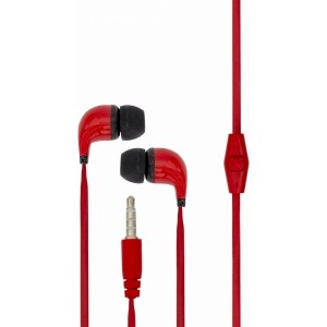 Sbox Stereo Earphones With Microphone EP-038 Red