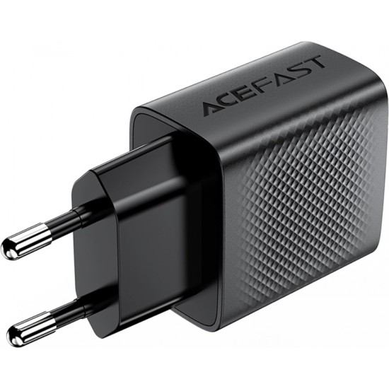 Acefast A86 mains charger 2x USB-A 12W - black