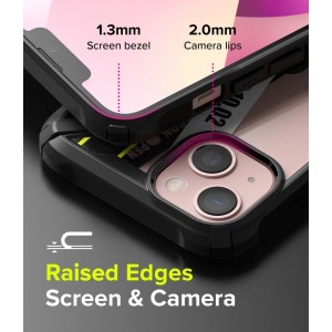 Ringke Fusion X Design durable PC Case with TPU Bumper for iPhone 13 mini black (Ticket band) (FXD540E43)