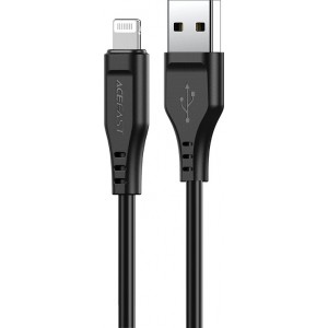 Acefast cable MFI USB - Lightning 1.2m, 2.4A black (C3-02 black)