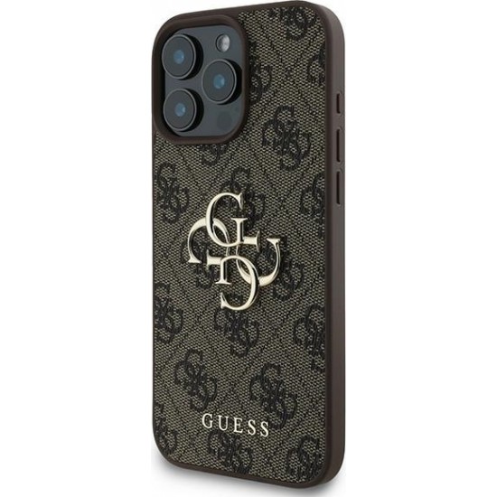 Cg Mobile Sas Guess case for iPhone 16 Pro 6,3" GUHCP16L4GMGBR 4G Big Logo brown