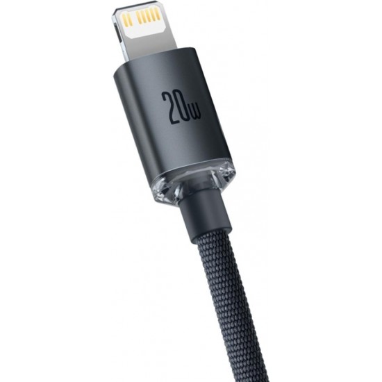 Baseus cable Crystal Shine USB-C - Lightning 2,0 m 20W black