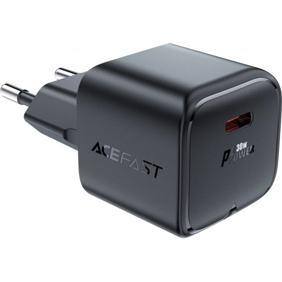 Acefast A77 Mini PD 30W GaN USB-C wall charger - black