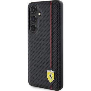 Ferrari Carbon Printed Line case for Samsung Galaxy S24+ - black