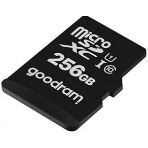 Goodram Microcard 256 GB micro SD XC UHS-I class 10 memory card, SD adapter (M1AA-2560R12)