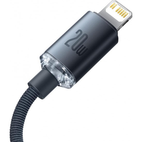 Baseus cable Crystal Shine USB-C - Lightning 2,0 m 20W black