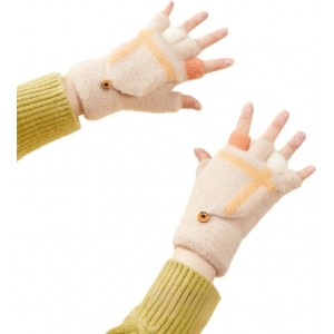 Hurtel Women's/children's winter phone gloves - white