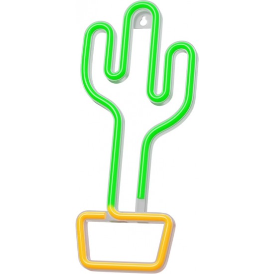 Neon LED Light CACTUS orange green Bat + USB FLNE02 Forever Light