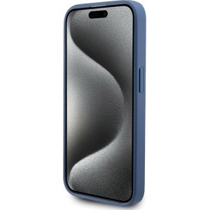 Cg Mobile Sas Guess case for iPhone 14 Pro Max 6,7" GUHMP14XG4GFRB blue HC MAGSAFE PU 4G RING CLASSIC LOGO