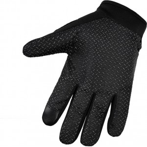 Hurtel Motorcycle phone gloves with knuckle protector – black