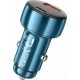 Hoco USB A Type C Car Charger with Display PD QC3.0 3A 48W Z50 Blue