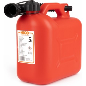 Borg Hico Plastic fuel can 5L, red