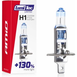 Amio Halogen bulb H1 12V 55W LumiTec LIMITED +130%