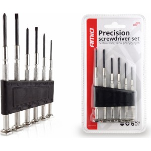 Amio Precision screwdriver set, 6 pcs